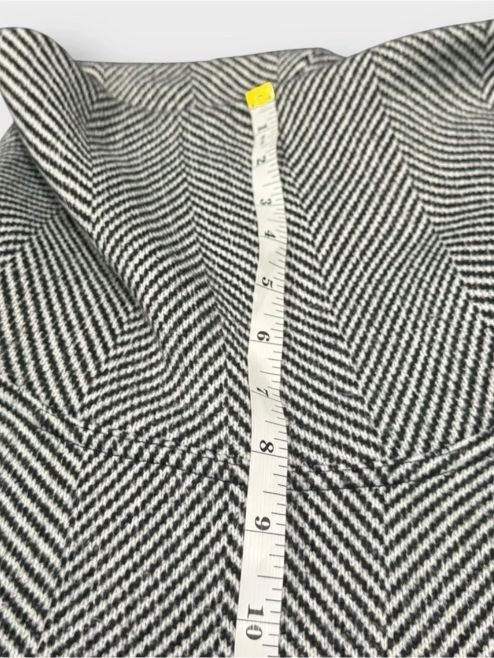 J.Crew Herringbone Funnel Neck Fleece Pullover Gray Black Women’s Small Cozy